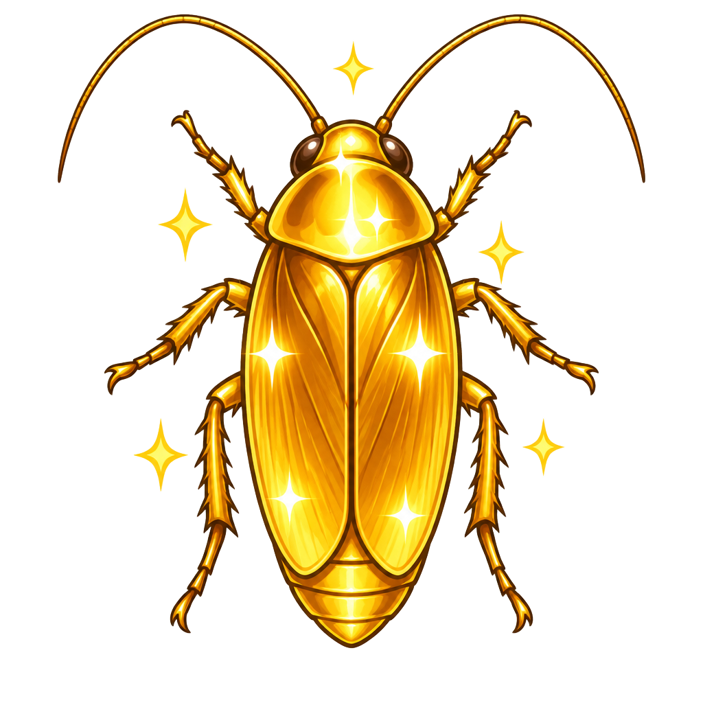 Golden cockroach